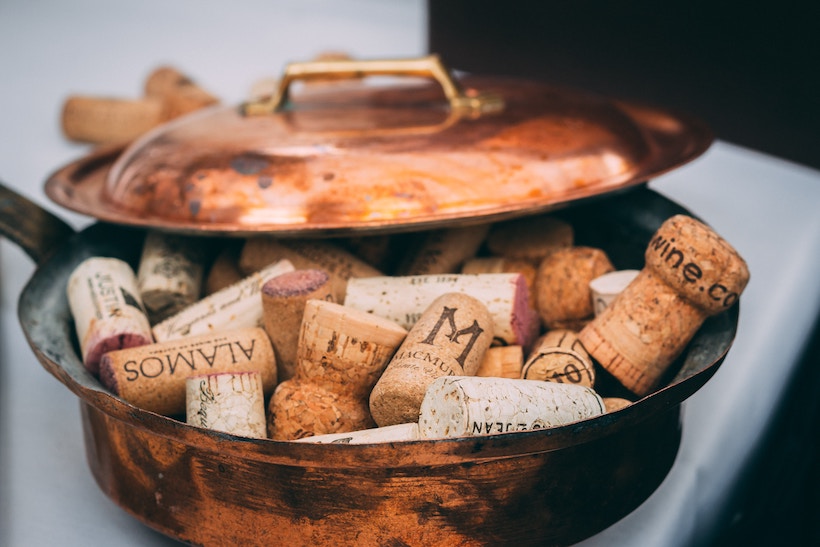 Corks in a Copper Pan