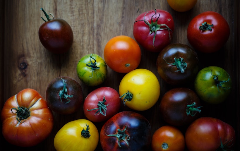 Small colleciton of heirloom tomatoes