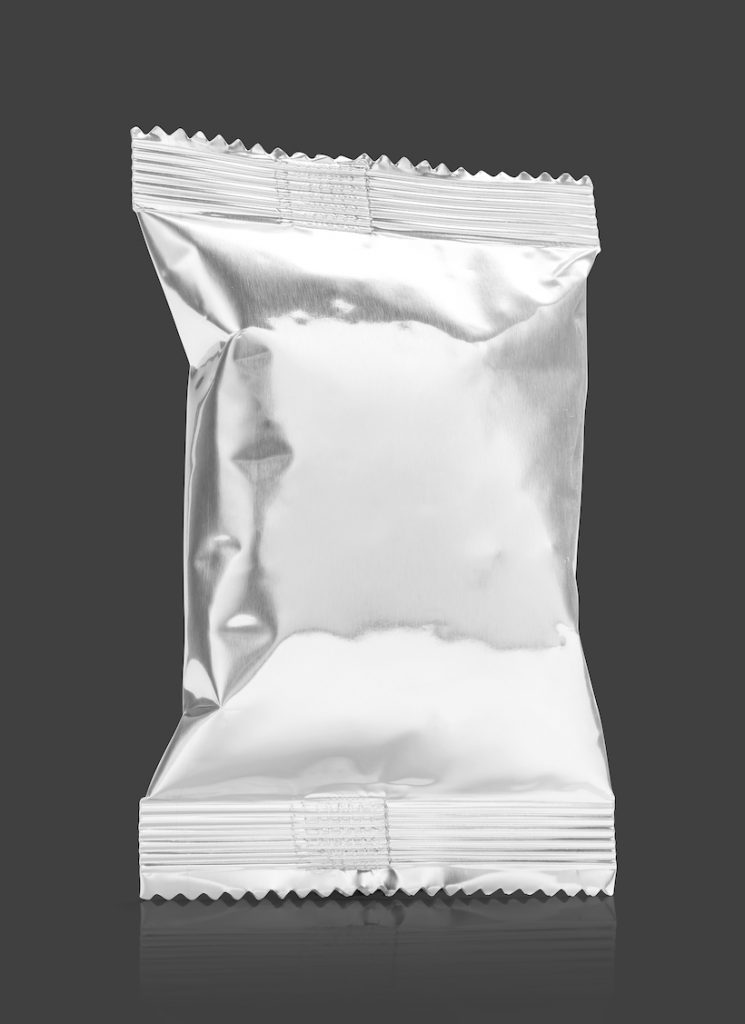 Blank packaging aluminum foil snack pouch